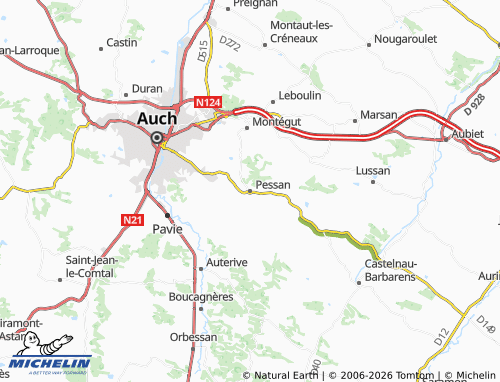 Kaart MICHELIN Pessan - ViaMichelin