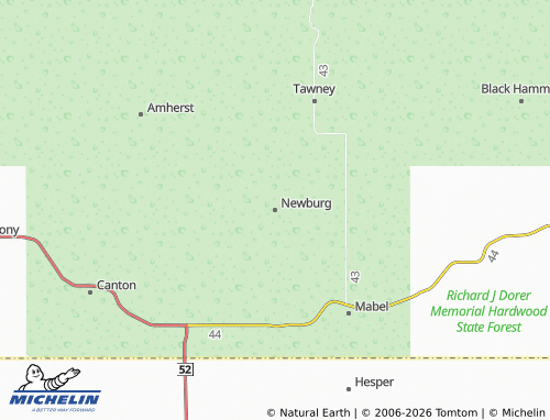 Carte MICHELIN Newburg - ViaMichelin