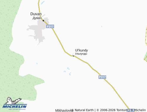 MICHELIN-Landkarte Ul'kundy - ViaMichelin
