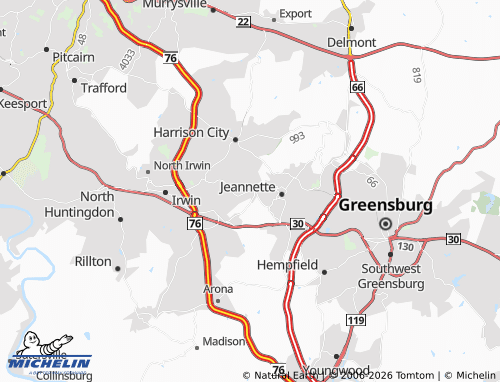 Mappa MICHELIN Penn - ViaMichelin