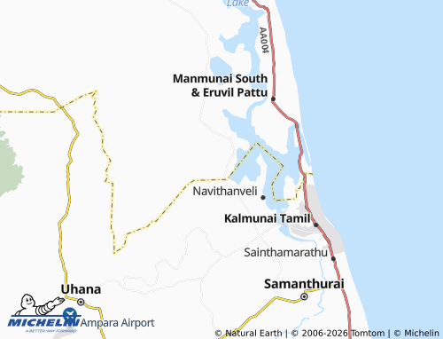 Mappa MICHELIN Thampalawattai - ViaMichelin