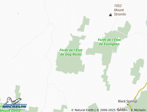 MICHELIN Dog Rocks map - ViaMichelin