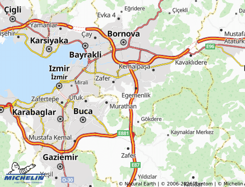 MICHELIN Çamkule map - ViaMichelin