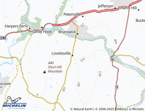 MICHELIN Lovettsville map - ViaMichelin