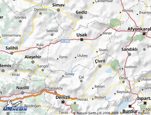Mappa MICHELIN Ulubey - ViaMichelin