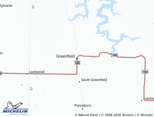Mapa MICHELIN Greenfield - ViaMichelin