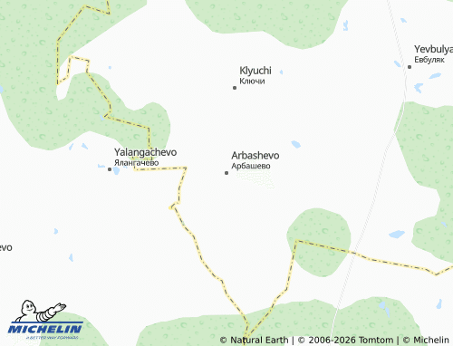 MICHELIN-Landkarte Arbashevo - ViaMichelin