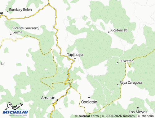 MICHELIN-Landkarte Tapijulapa Centro - ViaMichelin