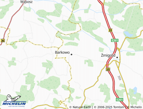 MICHELIN Barkowo map - ViaMichelin