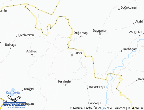 MICHELIN Bahçe map - ViaMichelin