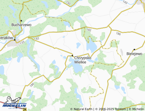 MICHELIN Chrzypsko Wielkie map - ViaMichelin