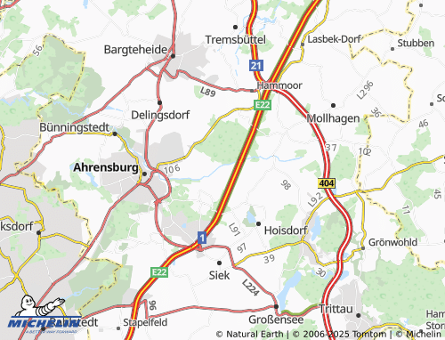 MICHELIN Beimoor map - ViaMichelin