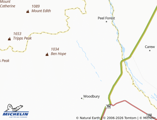 Mapa MICHELIN Orari Gorge - ViaMichelin
