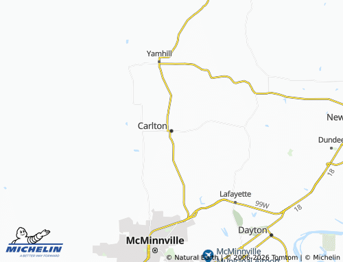 Carte MICHELIN Carlton - ViaMichelin