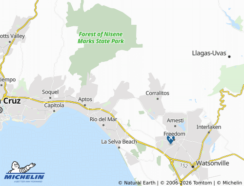 MICHELIN Day Valley map - ViaMichelin