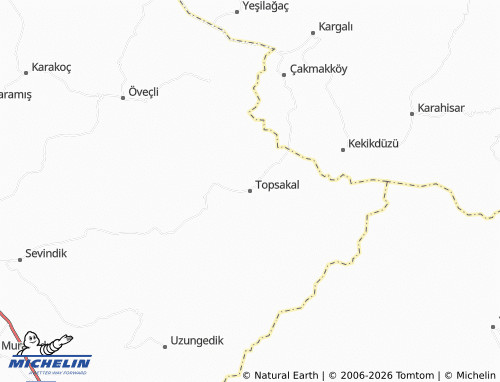 Mapa MICHELIN Topsakal - ViaMichelin