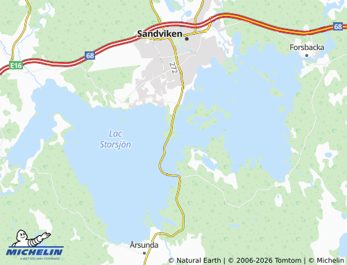 Carte MICHELIN Hedås Strand - ViaMichelin