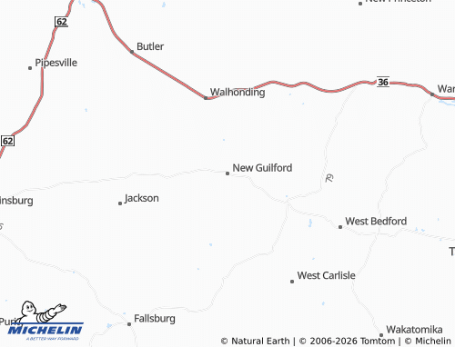 Carte MICHELIN New Guilford - ViaMichelin
