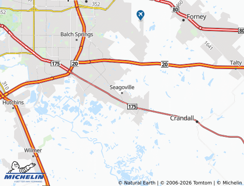 Kaart MICHELIN Seagoville - ViaMichelin