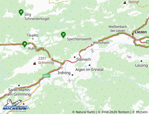 MICHELIN Stainach-Pürgg map - ViaMichelin