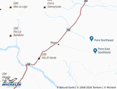 Carte MICHELIN Pore - ViaMichelin