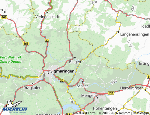 Mapa MICHELIN Bingen - ViaMichelin