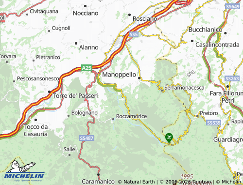 Mapa MICHELIN Lettomanoppello - ViaMichelin