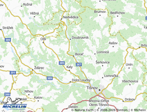 Mappa MICHELIN Borač - ViaMichelin