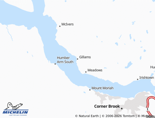 Mapa MICHELIN Gillams - ViaMichelin