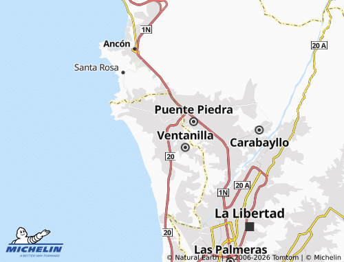 Mapa MICHELIN Mi Perú - ViaMichelin