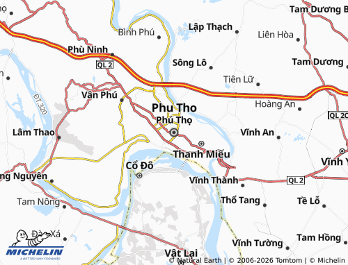 Mappa MICHELIN Phu Tho - ViaMichelin