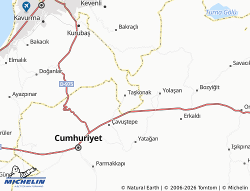 Mappa MICHELIN Taşkonak - ViaMichelin