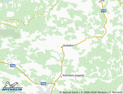 Mapa MICHELIN Vecbebri - ViaMichelin