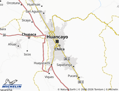 Carte MICHELIN Chilca - ViaMichelin