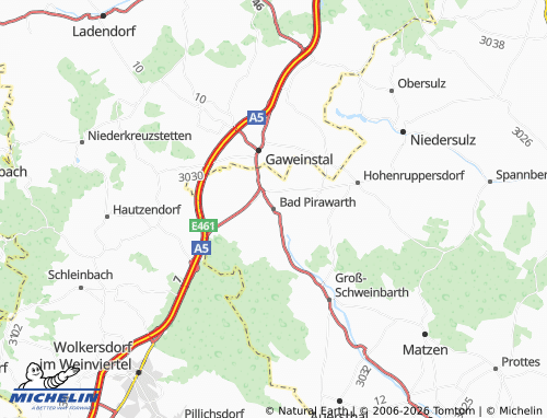 MICHELIN Bad Pirawarth map - ViaMichelin