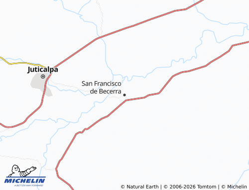 Mappa MICHELIN San Francisco de Becerra - ViaMichelin