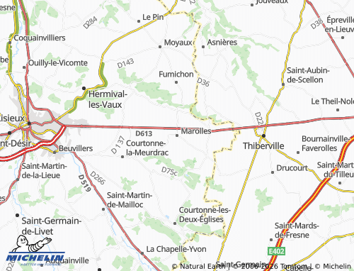 MICHELIN Marolles map - ViaMichelin