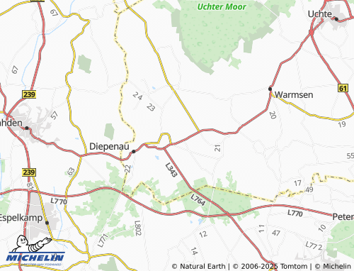 MICHELIN Bramkamp map - ViaMichelin