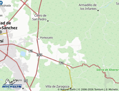 MICHELIN Divisadero map - ViaMichelin