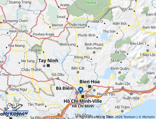 Mapa MICHELIN Chơn Thành - ViaMichelin