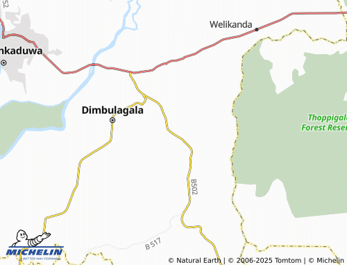MICHELIN Medagama map - ViaMichelin