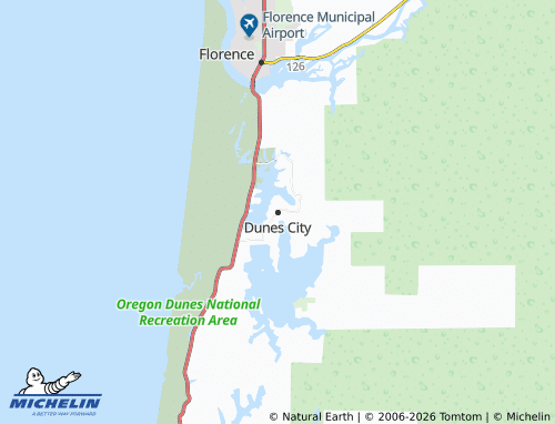 Mappa MICHELIN Dunes City - ViaMichelin