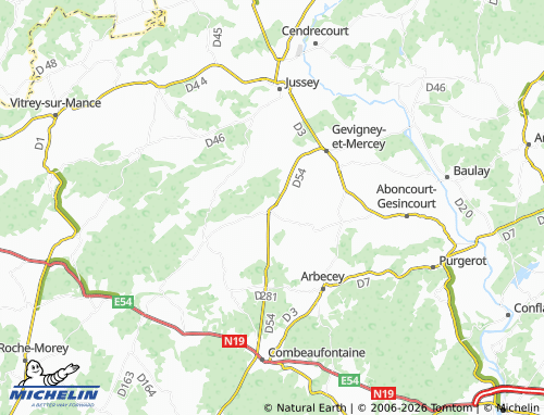 Mapa MICHELIN Augicourt - ViaMichelin