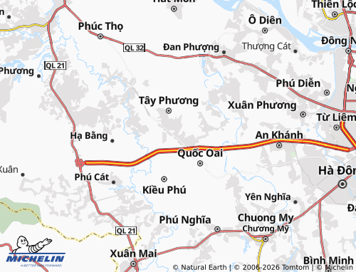 Mapa MICHELIN Phùng Xá - ViaMichelin