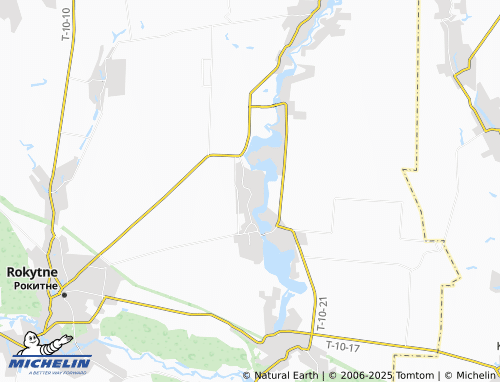 MICHELIN Romashky map - ViaMichelin