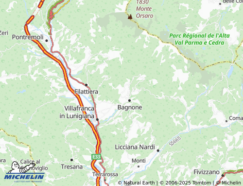 MICHELIN Orturano map - ViaMichelin