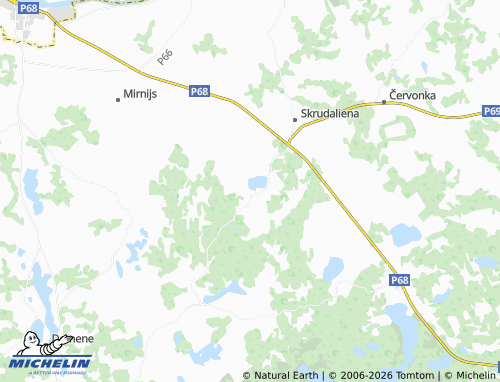 Mapa MICHELIN Bruņene - ViaMichelin