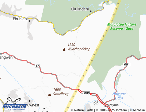 MICHELIN Vlakplaas map - ViaMichelin