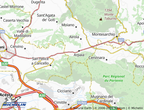 MICHELIN Forchia map - ViaMichelin
