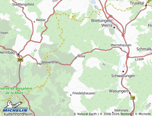 Mappa MICHELIN Rosa - ViaMichelin